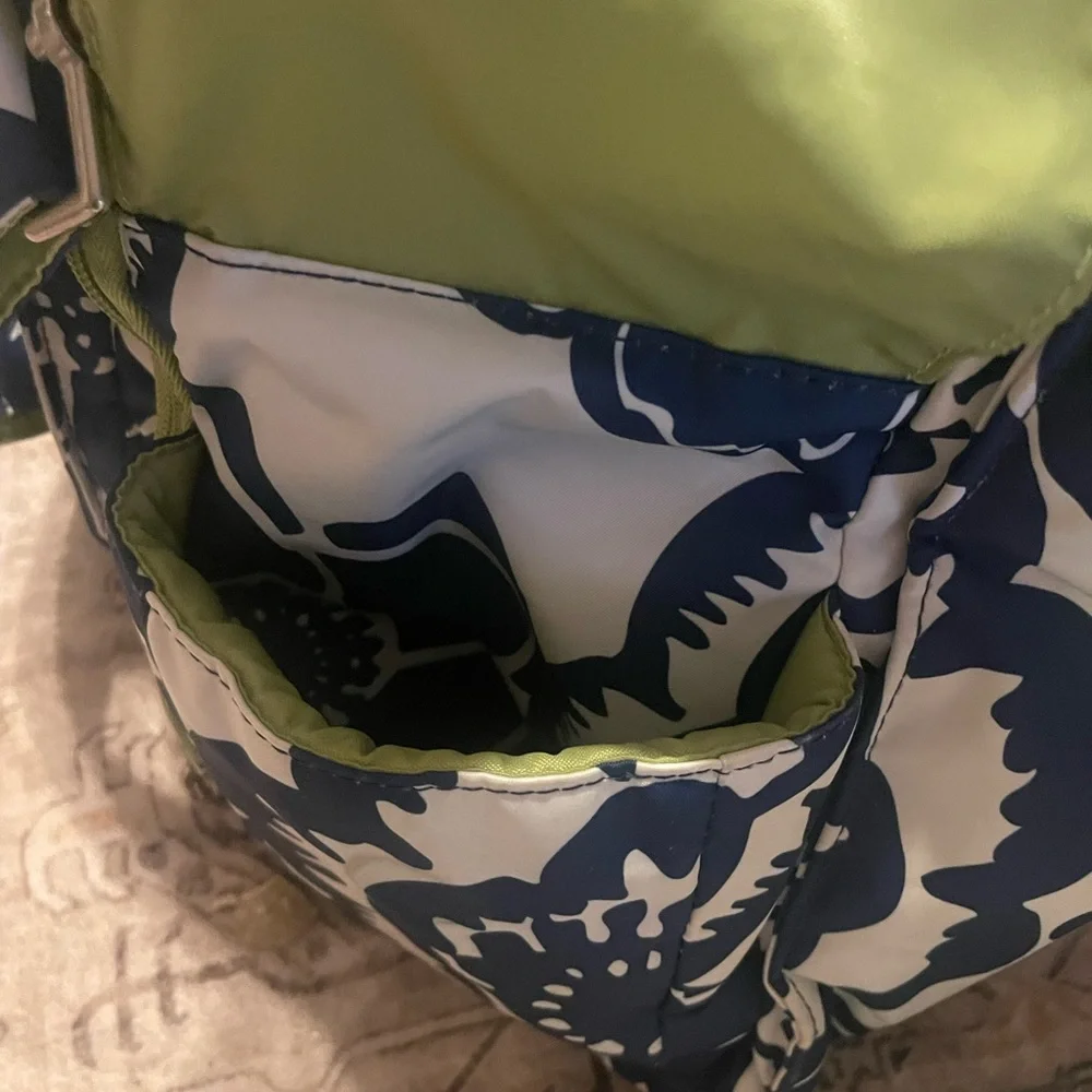 Ju-Ju-Be Cobalt Blossom Diaper Bag Perfect for Twin Mamas!